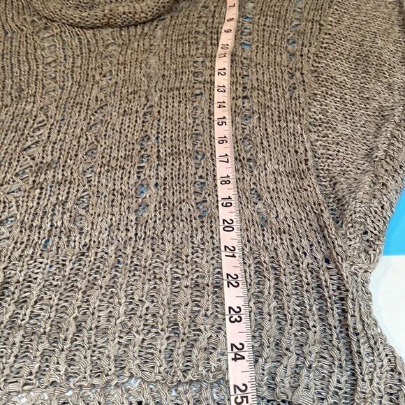 Vivienne Vivienne Tam Chunky Knit Short Sleeve Wool Blend Cowl Neck Cable knit M - Picture 9 of 9